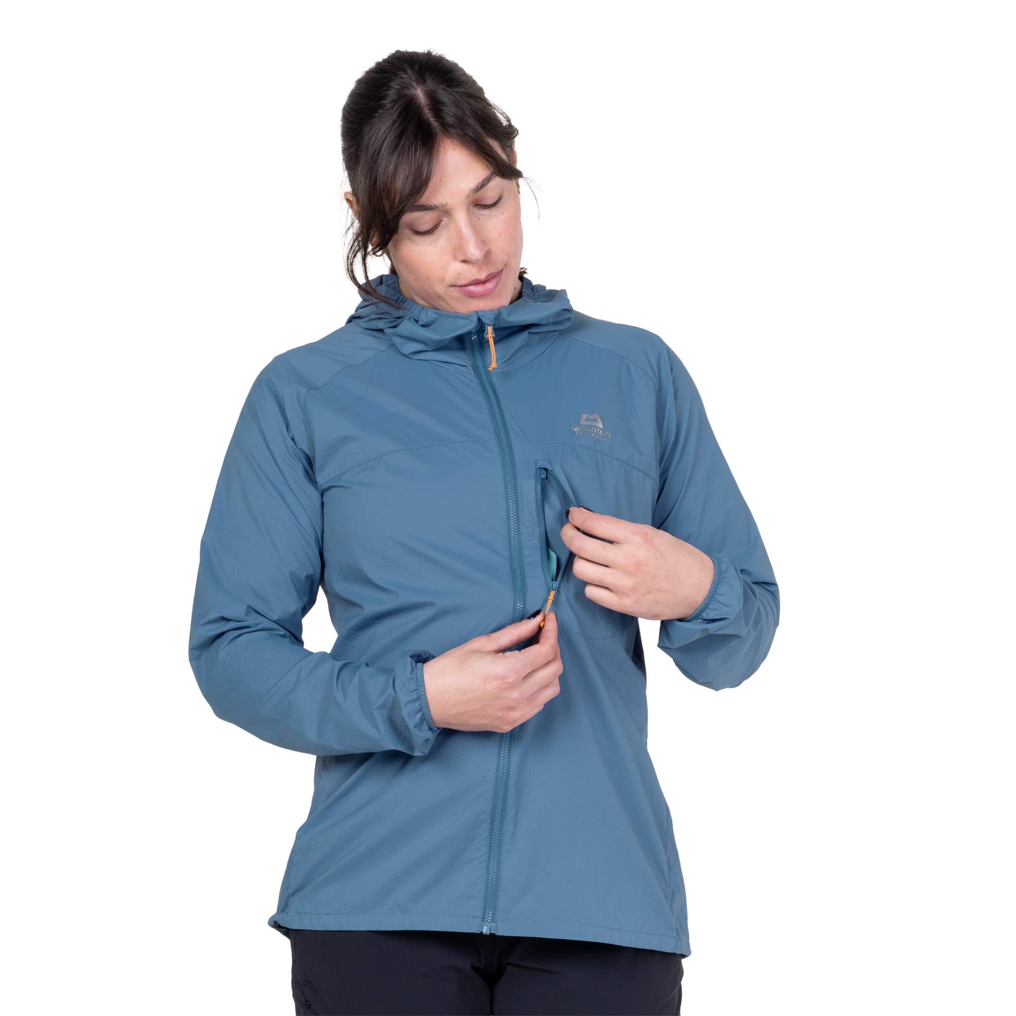 Mountain Equipment W's Aerofoil Hooded Jacket, stellar blue
