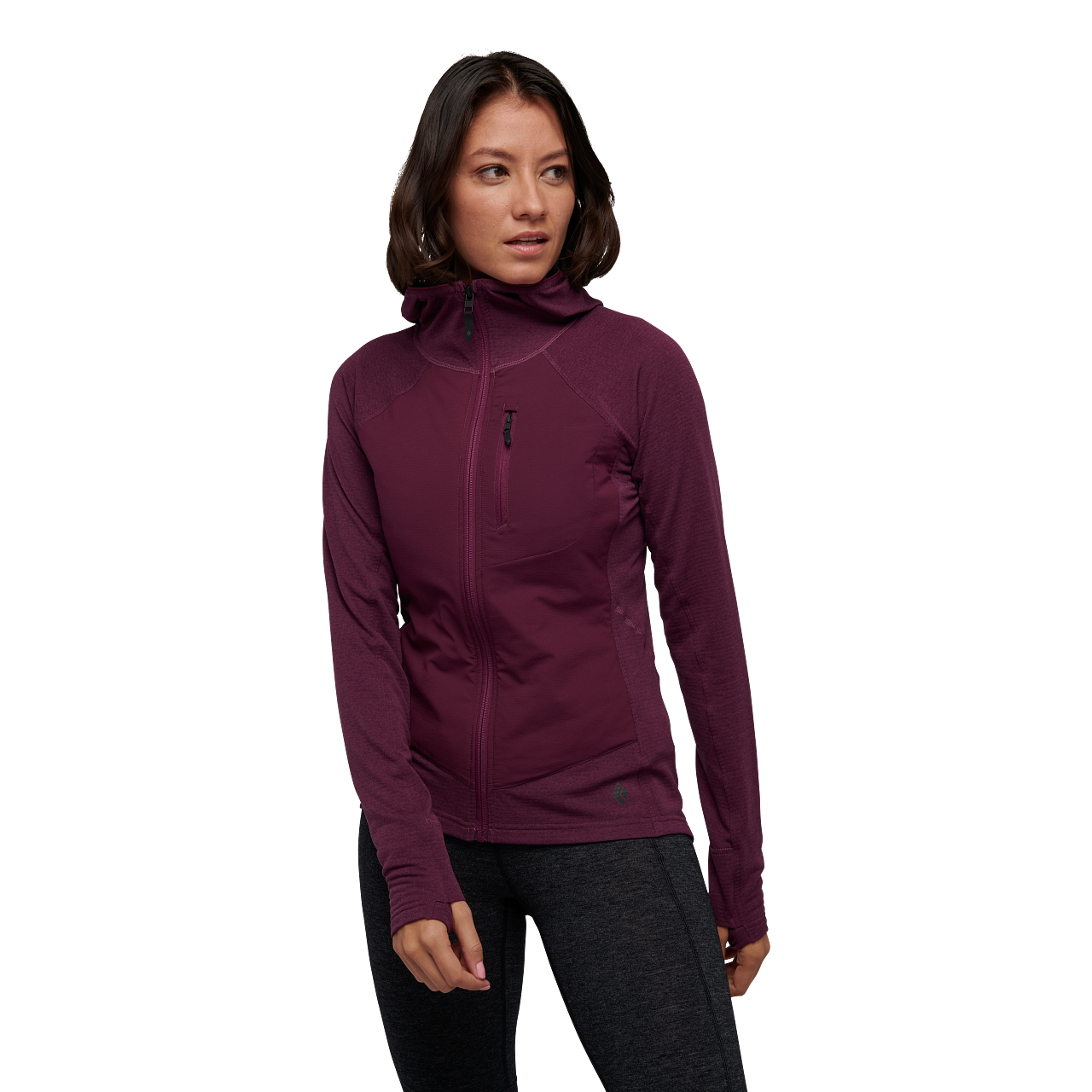 744056_5016_W COEFFICIENT LT HYBRID HOODY_Blackberry_01_