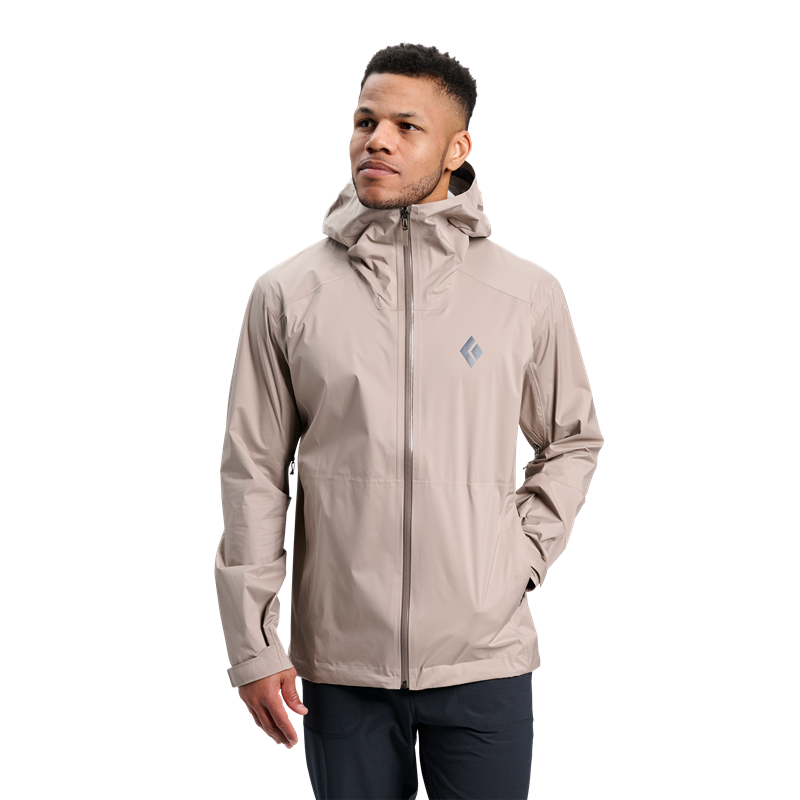 BD M's Fineline Stretch Regenjacke, moonstone