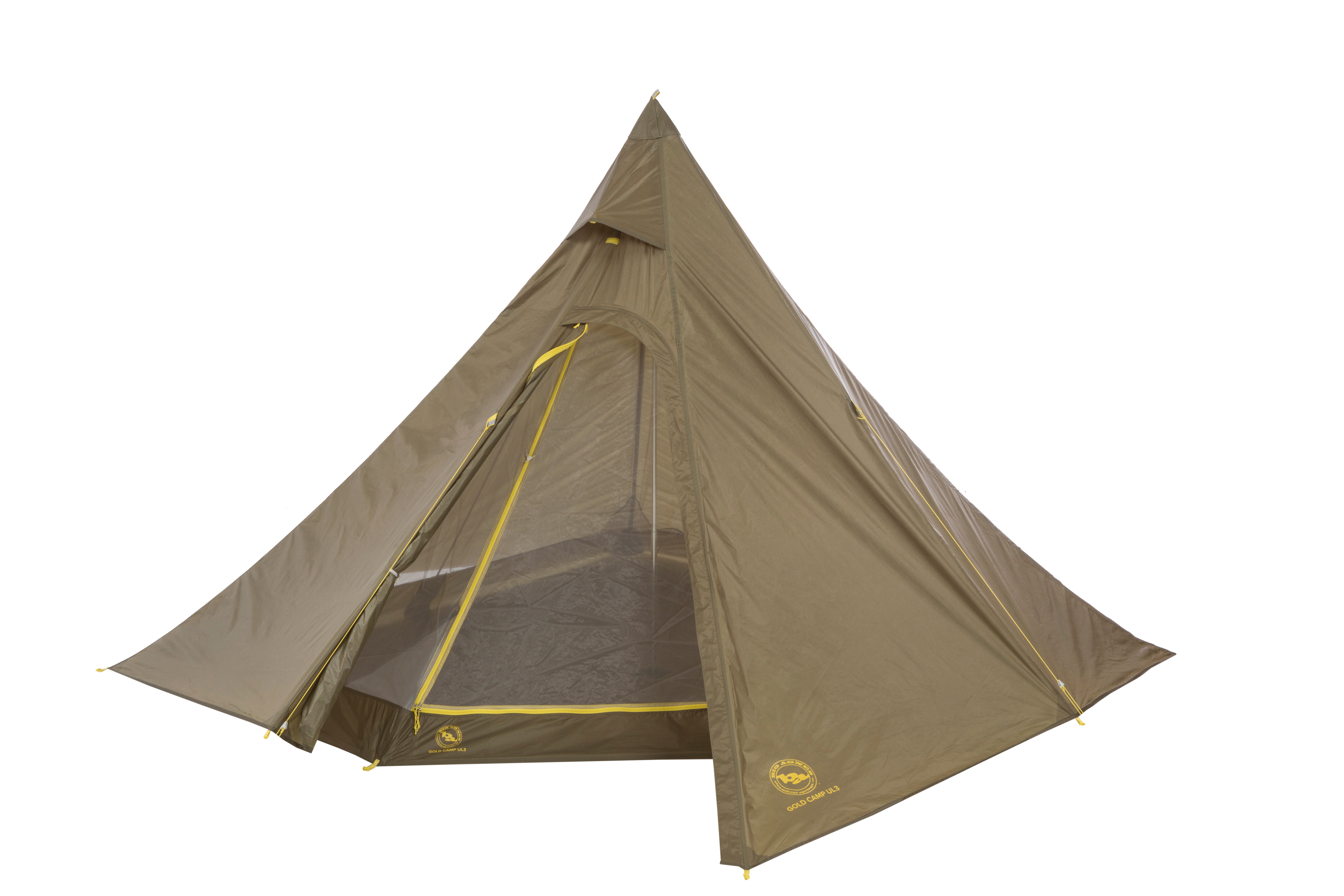 Gold Camp UL3 Tarp with Mesh Open