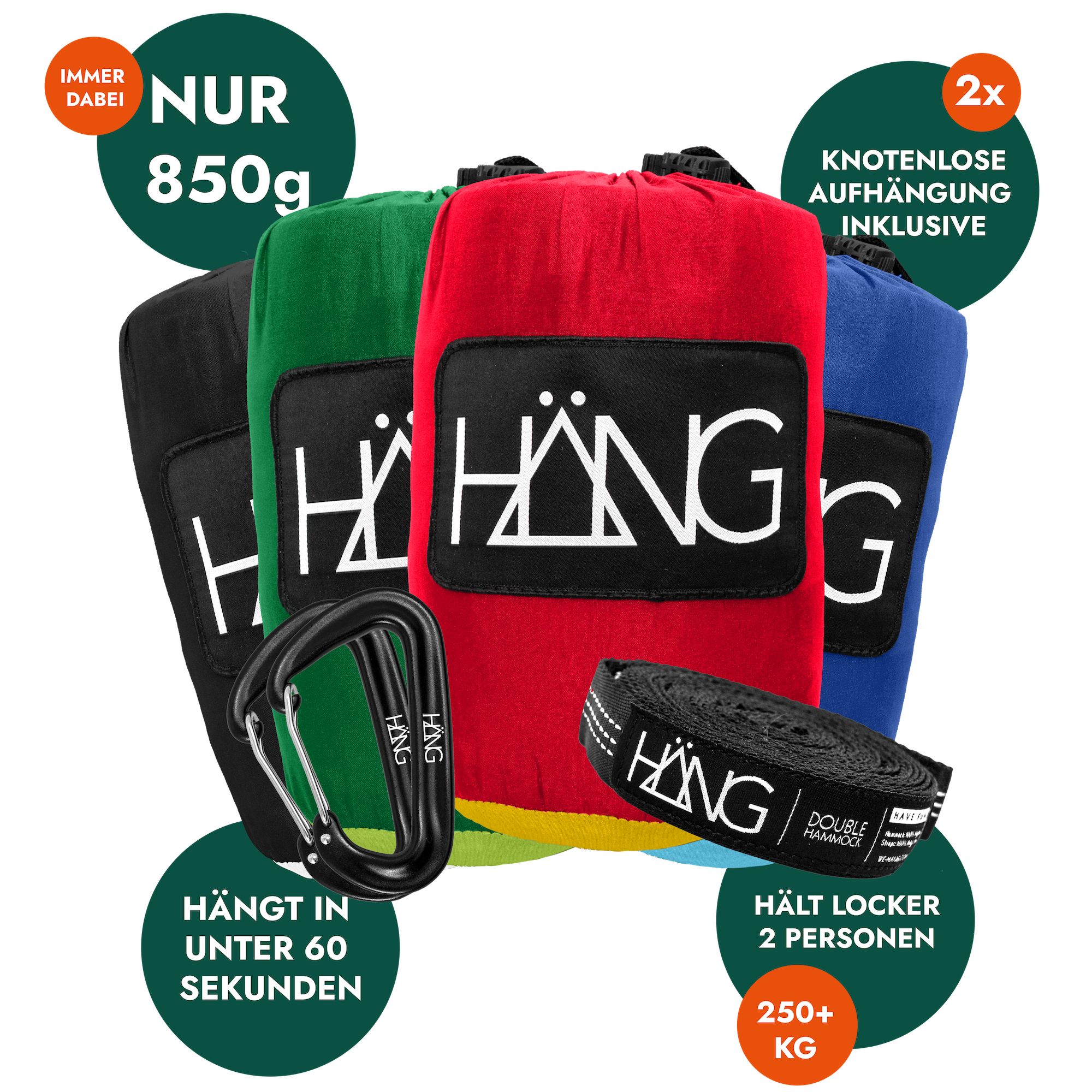 Das Original HÄNG Hängematten-Komplettset