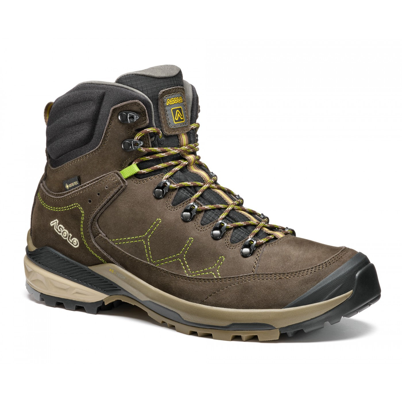 Asolo M's Falcon Evo NBK Schuhe dark brown-lime