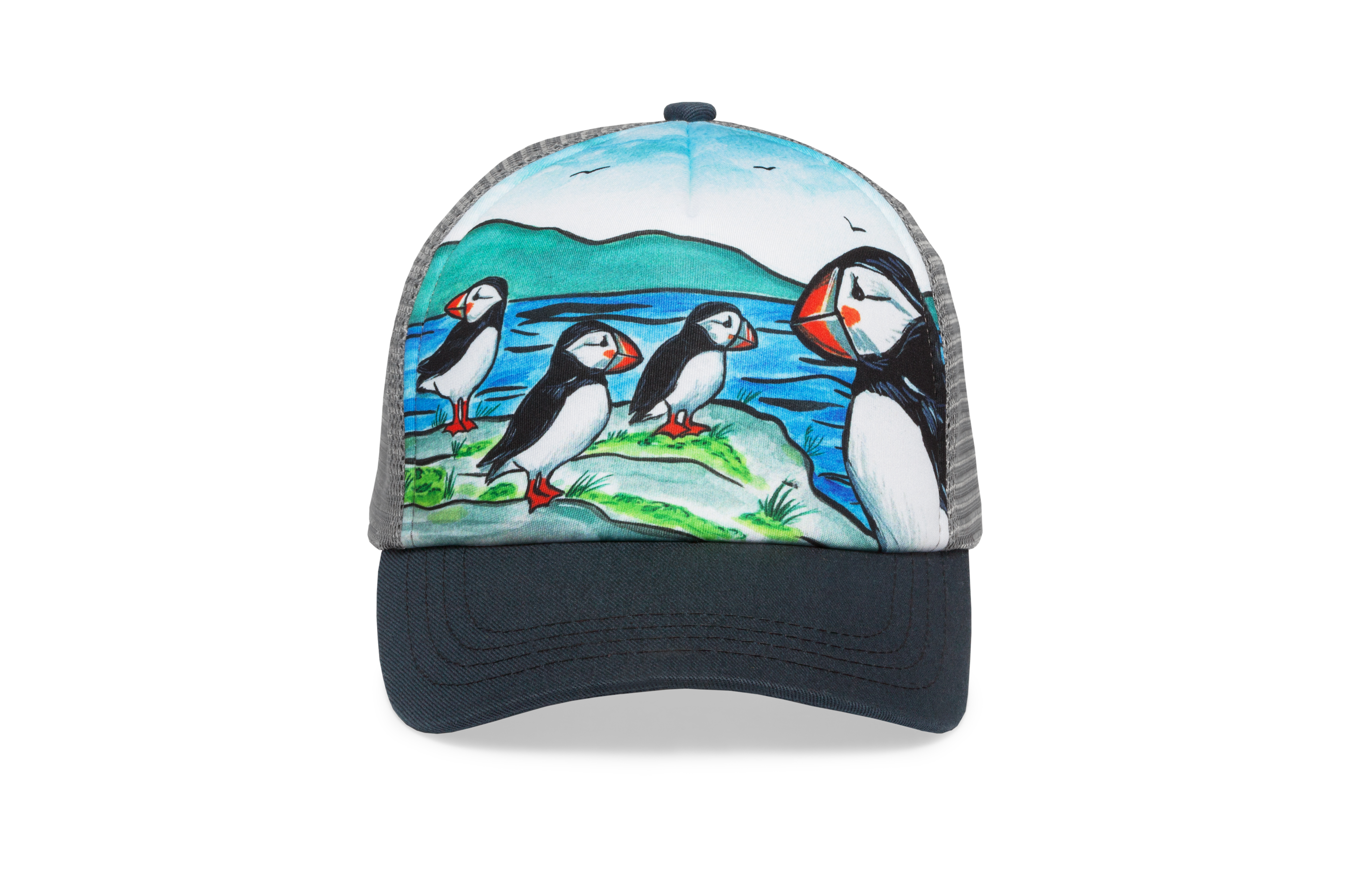 Sunday afternoons Kids Trucker Cap "Puffin Party"