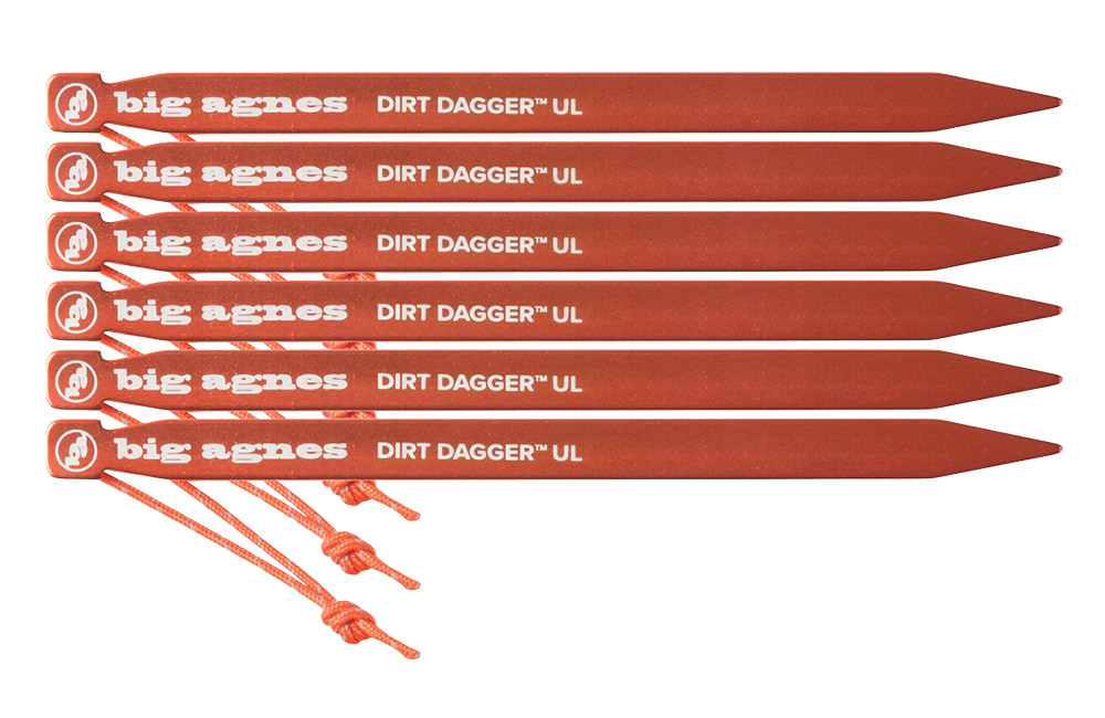 Big Agnes Dirt Dagger UL Heringe 6" (6er Pack)