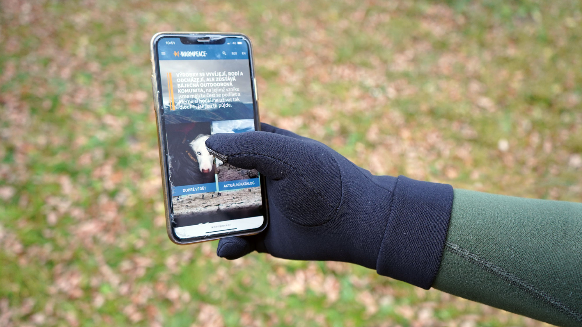Warmpeace Powerstretch Touchscreen Handschuhe
